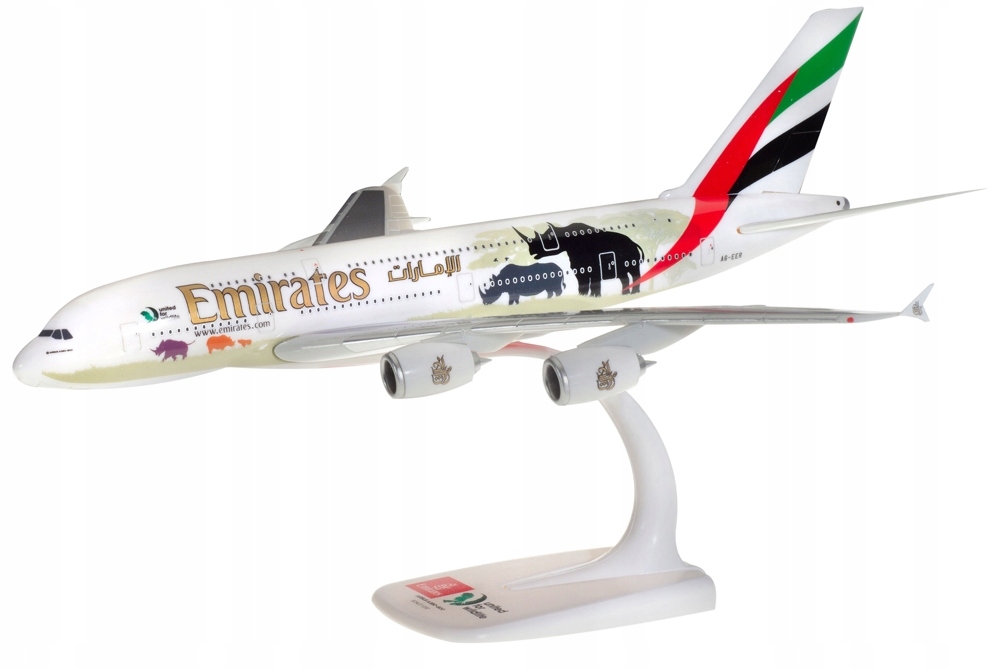 Model letadla Airbus A380 Emirates Wildlife 1:250