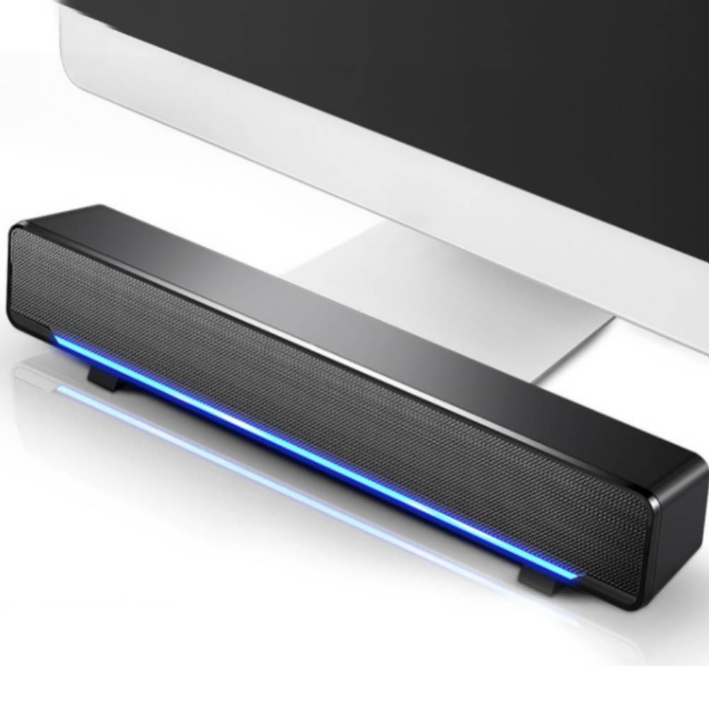 GŁOŚNIKI KOMPUTEROWE STEREO USB MINI JACK 3.5 MM CZARNY