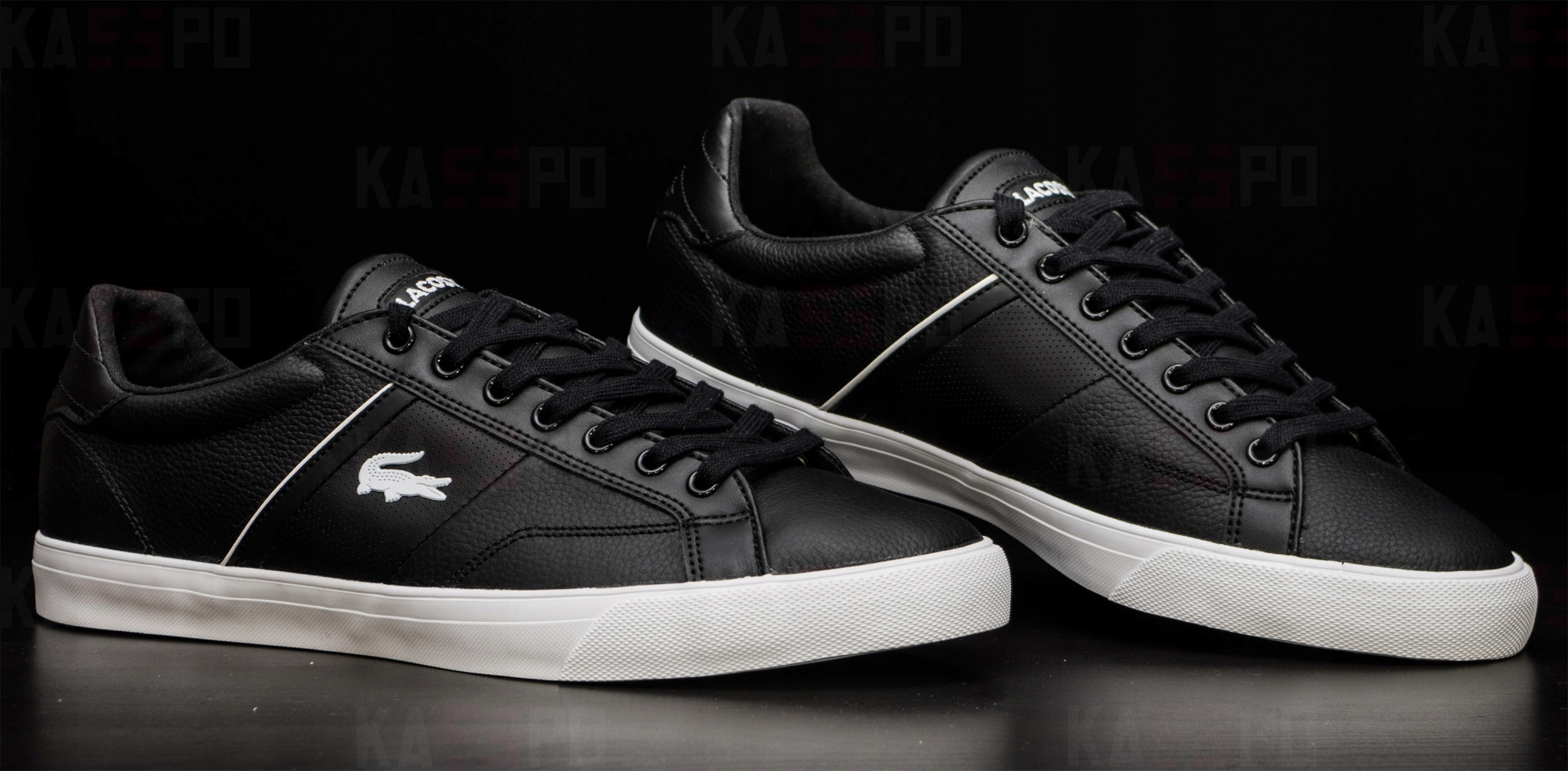 Buty LACOSTE Fairlead REI SPM Skóra czarne Rozmiar 46