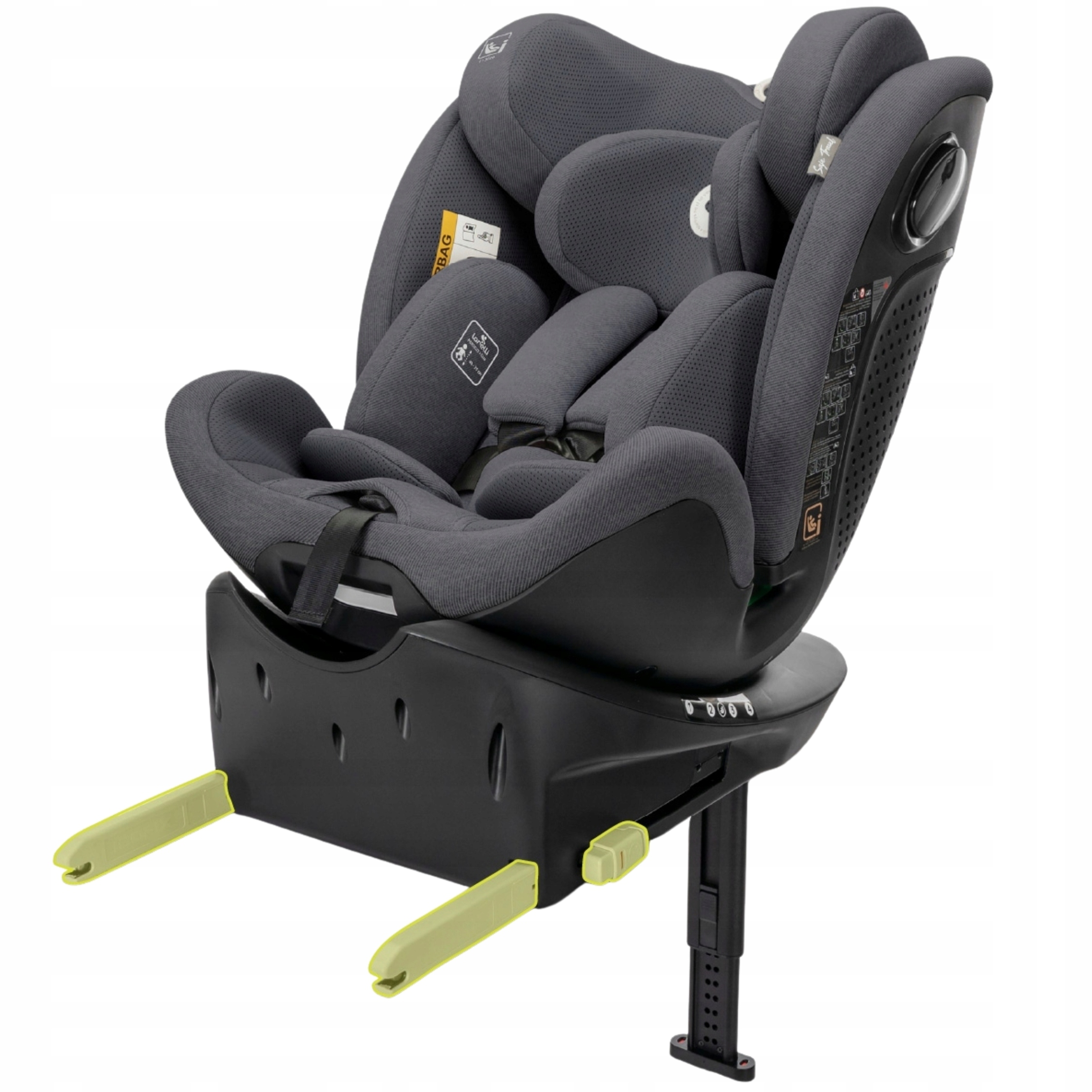 Fotelik Samochodowy 0-36kg i-size isofix Obrotowy 40-150cm Lorelli Perseus