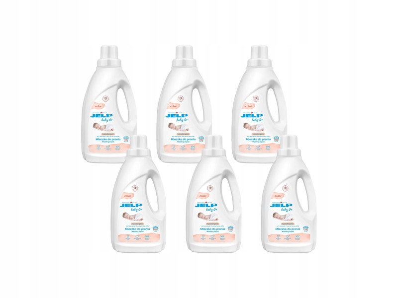 Płyn do prania Jelp Baby 0+ Color 6 x 1500 ml do kolorowych tkanin