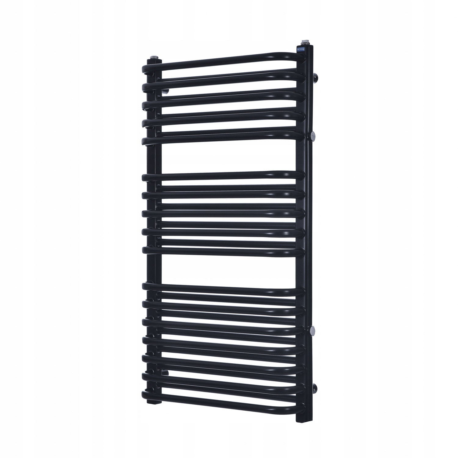Grzejnik łazienkowy wodny E2 640x820mm Kaloryfer Czarny Boczny