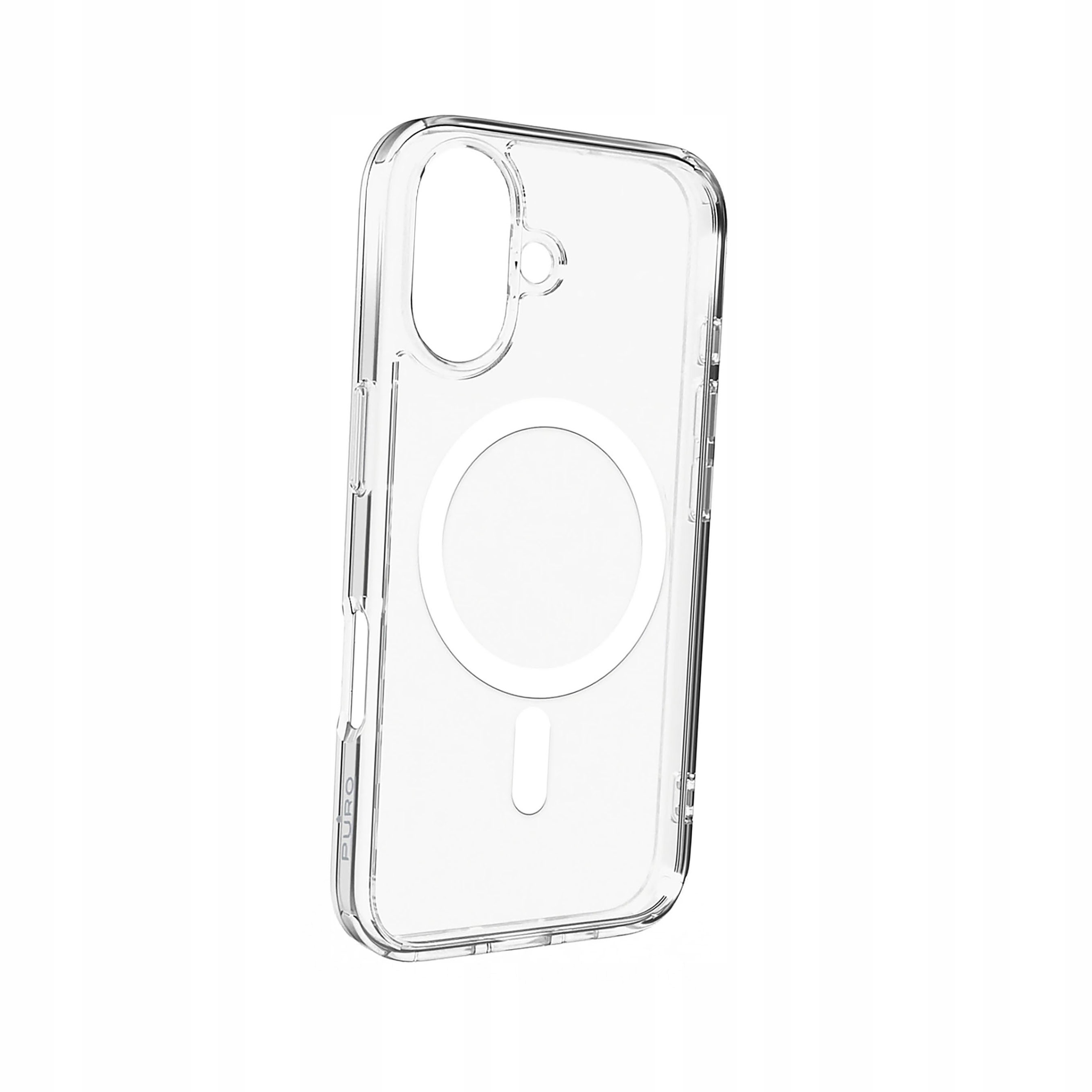 Plecki Etui silikonowe Puro Lite Mag MagSafe do iPhone 16 przezroczyste