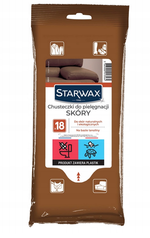 

Starwax chusteczki do czyszczenia pielęgnacji skór