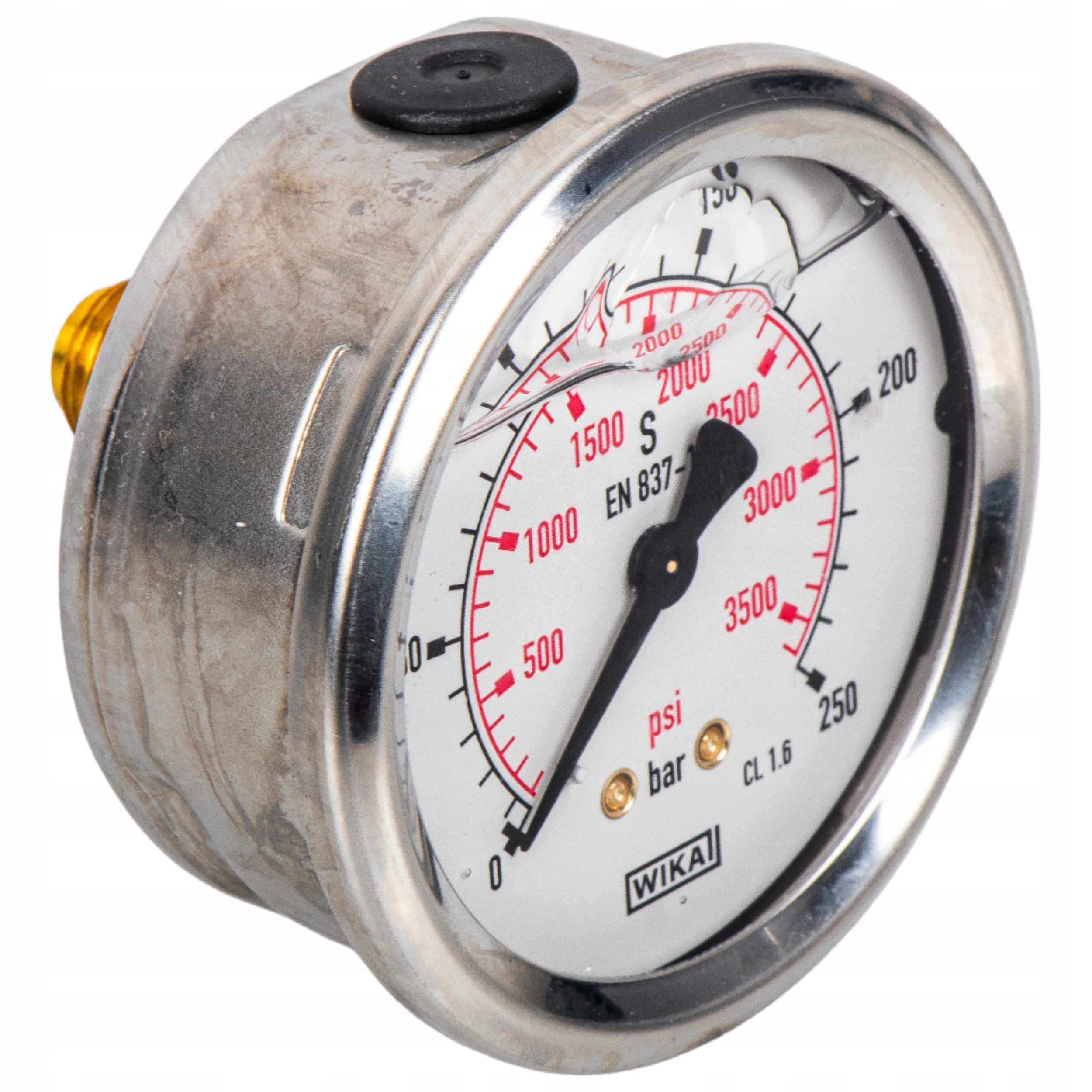 MANOMETR HYDRAULICZNY 63 BSP 1/4 TYŁ ZAKRES 0-250