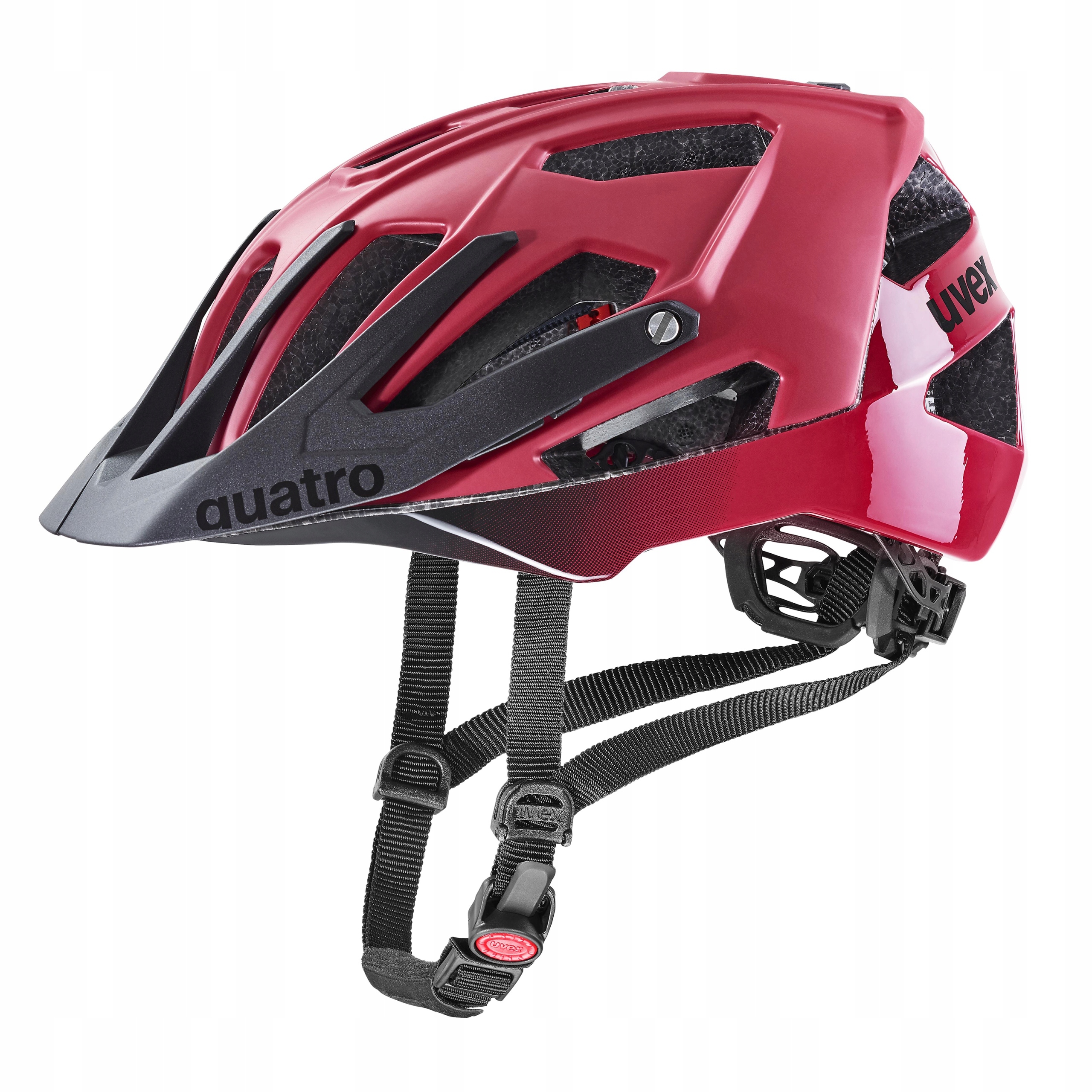 Kask rowerowy Uvex Quatro CC Dark Red Black Mat/Shiny M 52-57cm