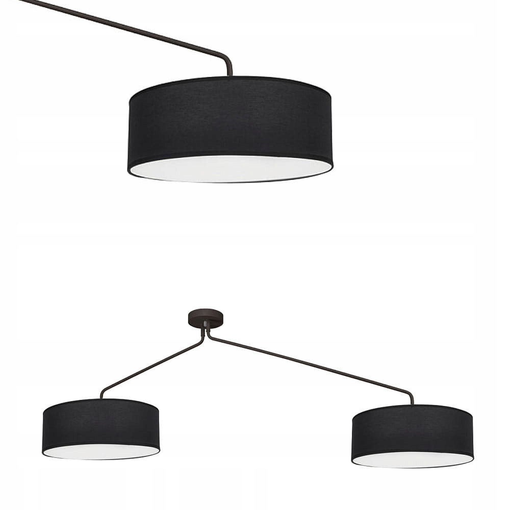 Lampa sufitowa Falcon z czarnymi abażurami na długich ramionach Nowodvorski