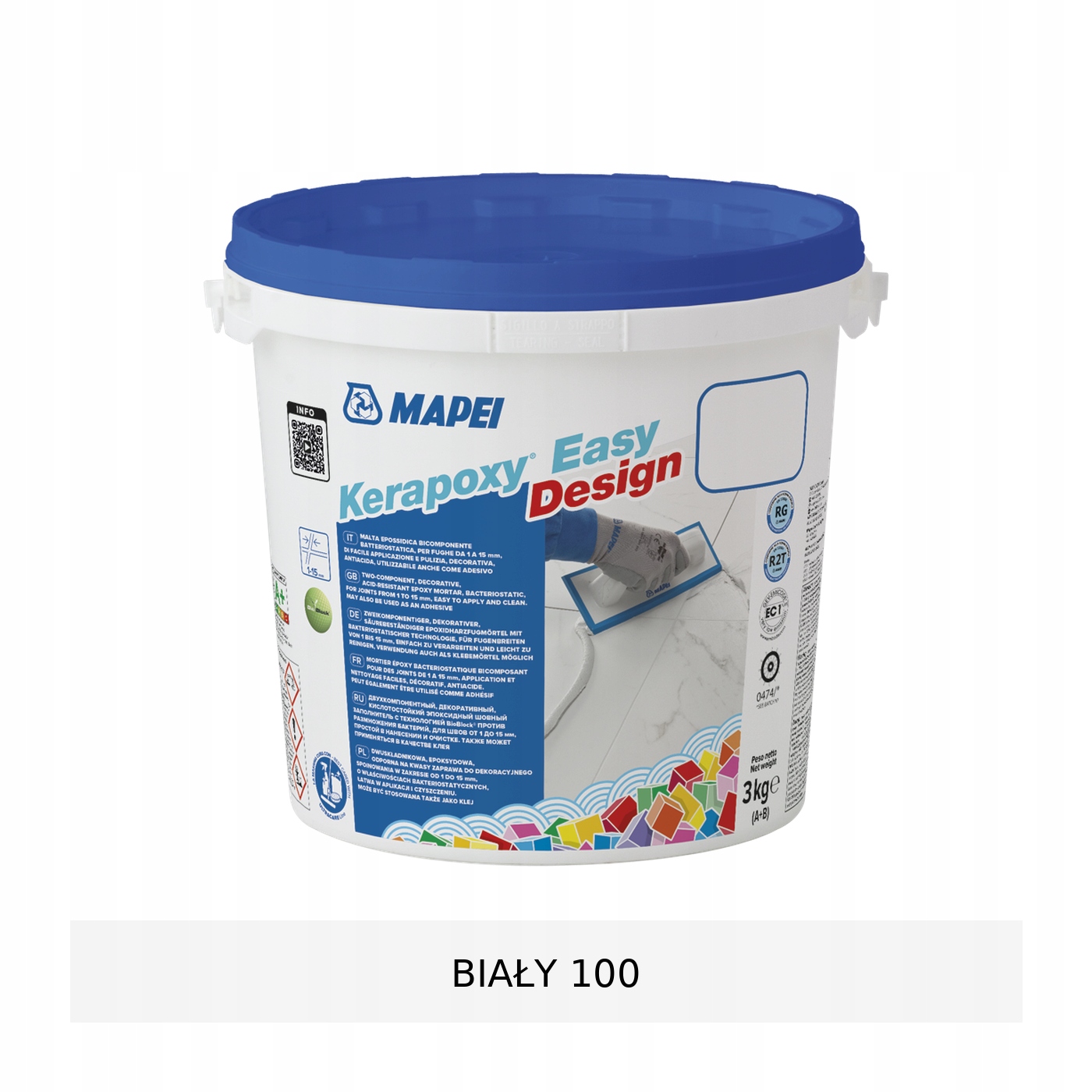 Mapei Kerapoxy Easy Design Fuga epoksydowa 3kg 100 Biały