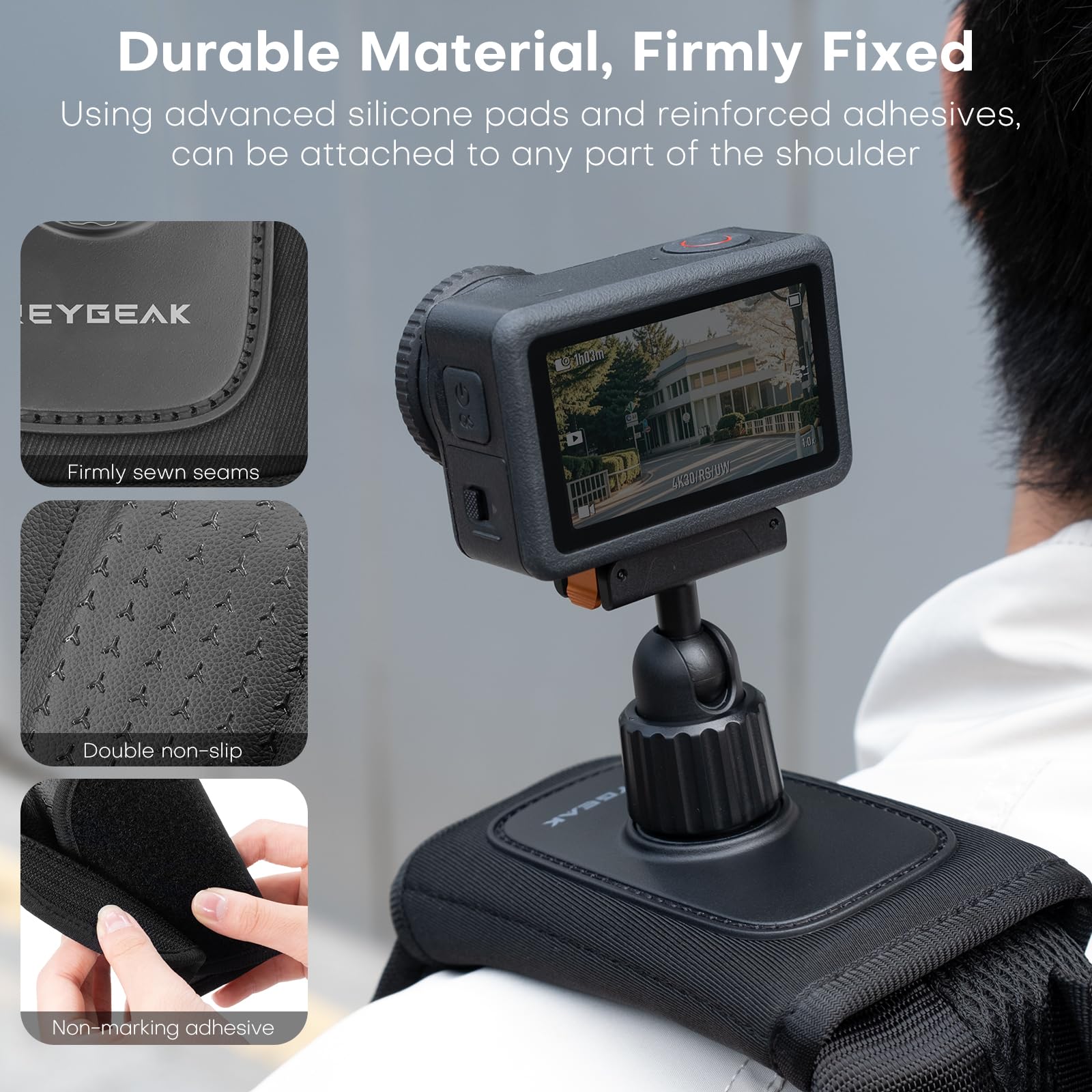 Mocowanie Na Pasek Plecaka Do DJI Osmo Action 6 Nano Regulowane REYGEAK — miniatura 5