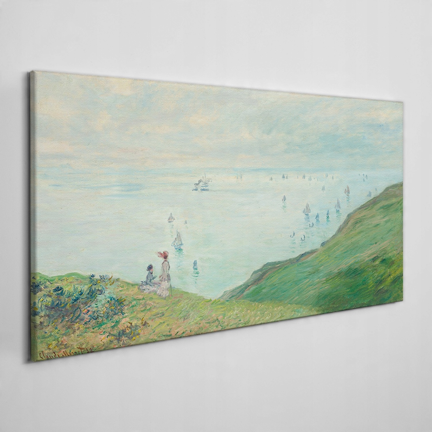 

Obraz na płótnie Klify w pourville Monet 120x60 cm