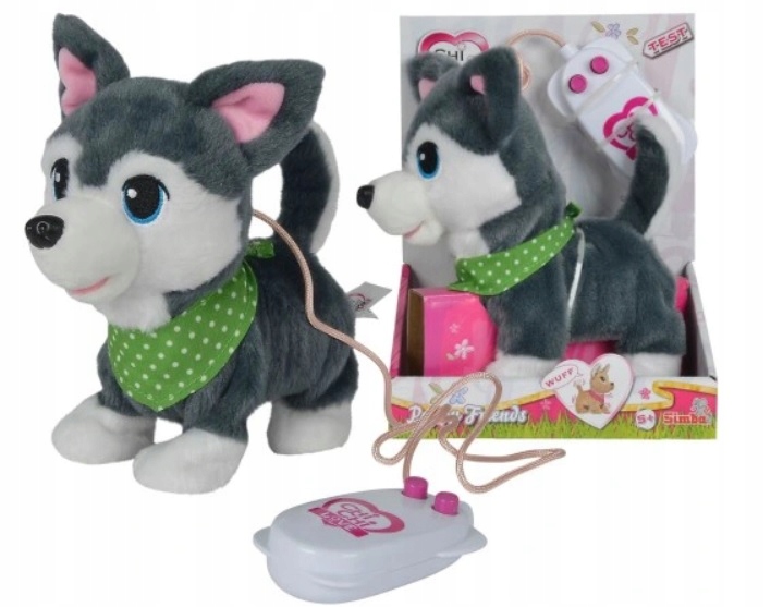 

Chi Chi Love Piesek Interaktywny Husky smycz Simba