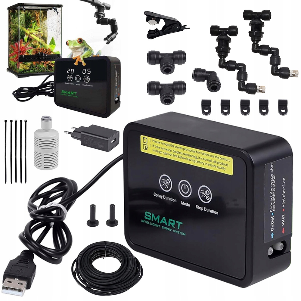 Inteligentní Systém Kropení Do Terária S Časovačem A Tryskou Pro Plazy Agama