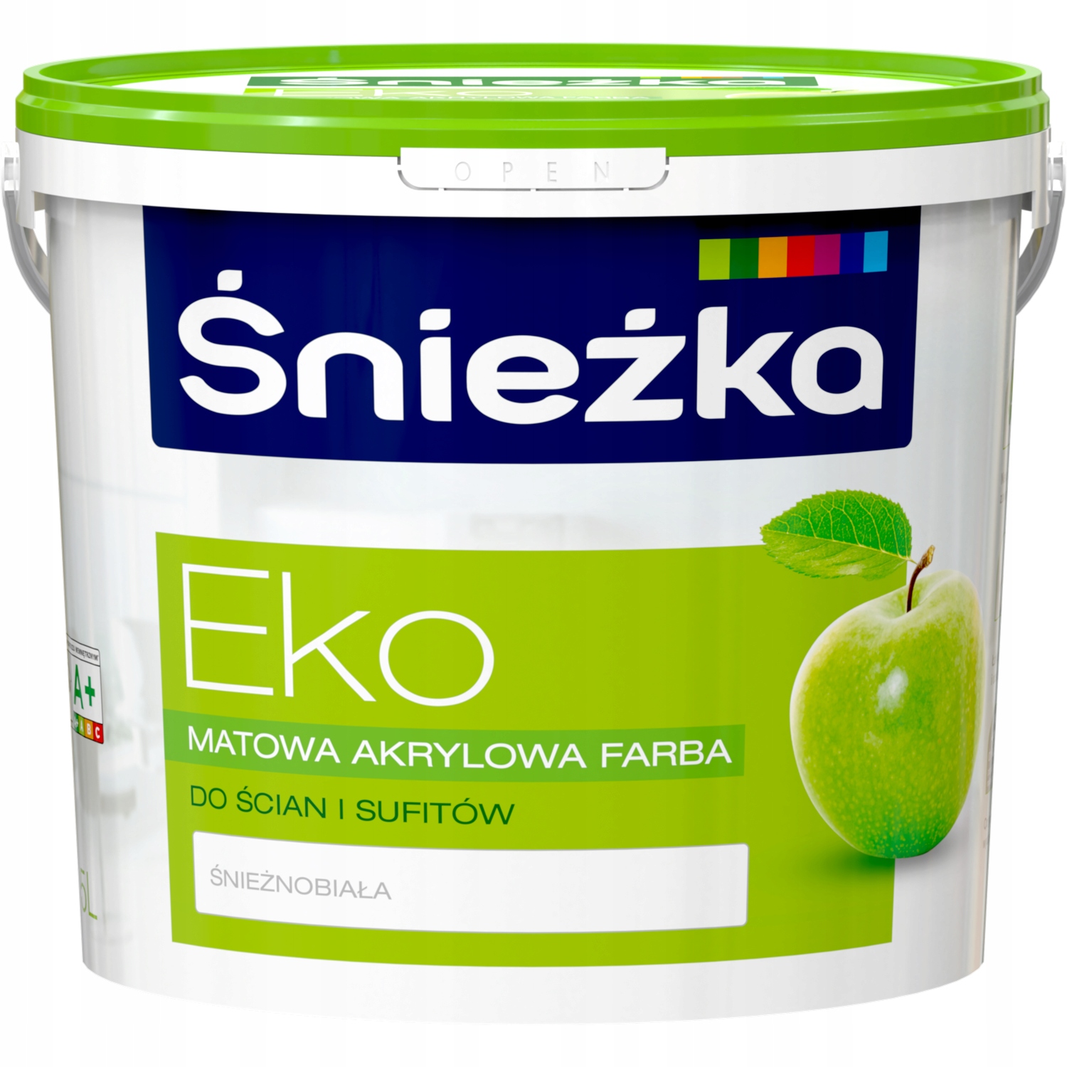 

Matowa akrylowa farba biała Śnieżka Eko 5L