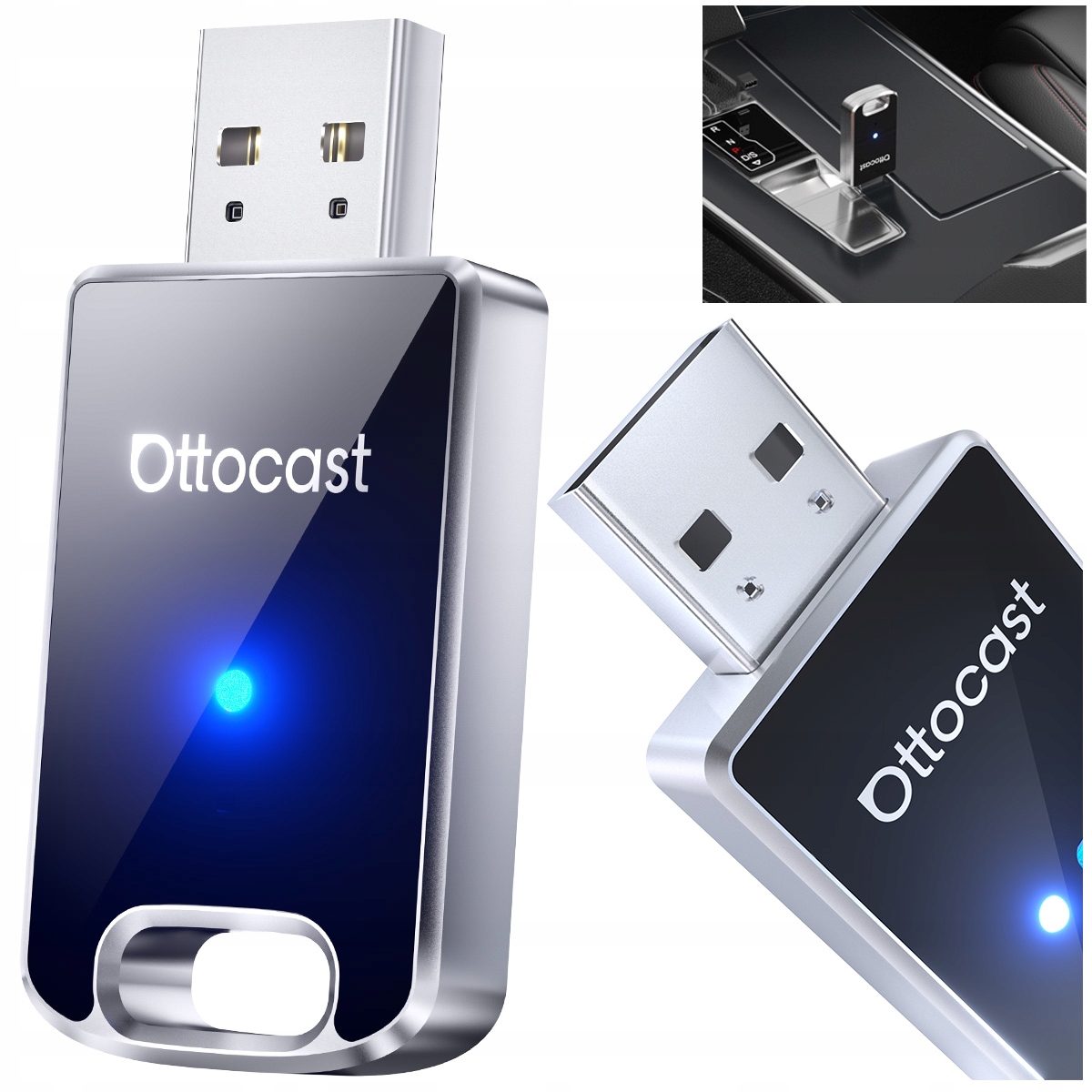 Adapter CarPlay Bezprzewodowy Mini 2 samochodowy Android Auto Usb CA505-T2