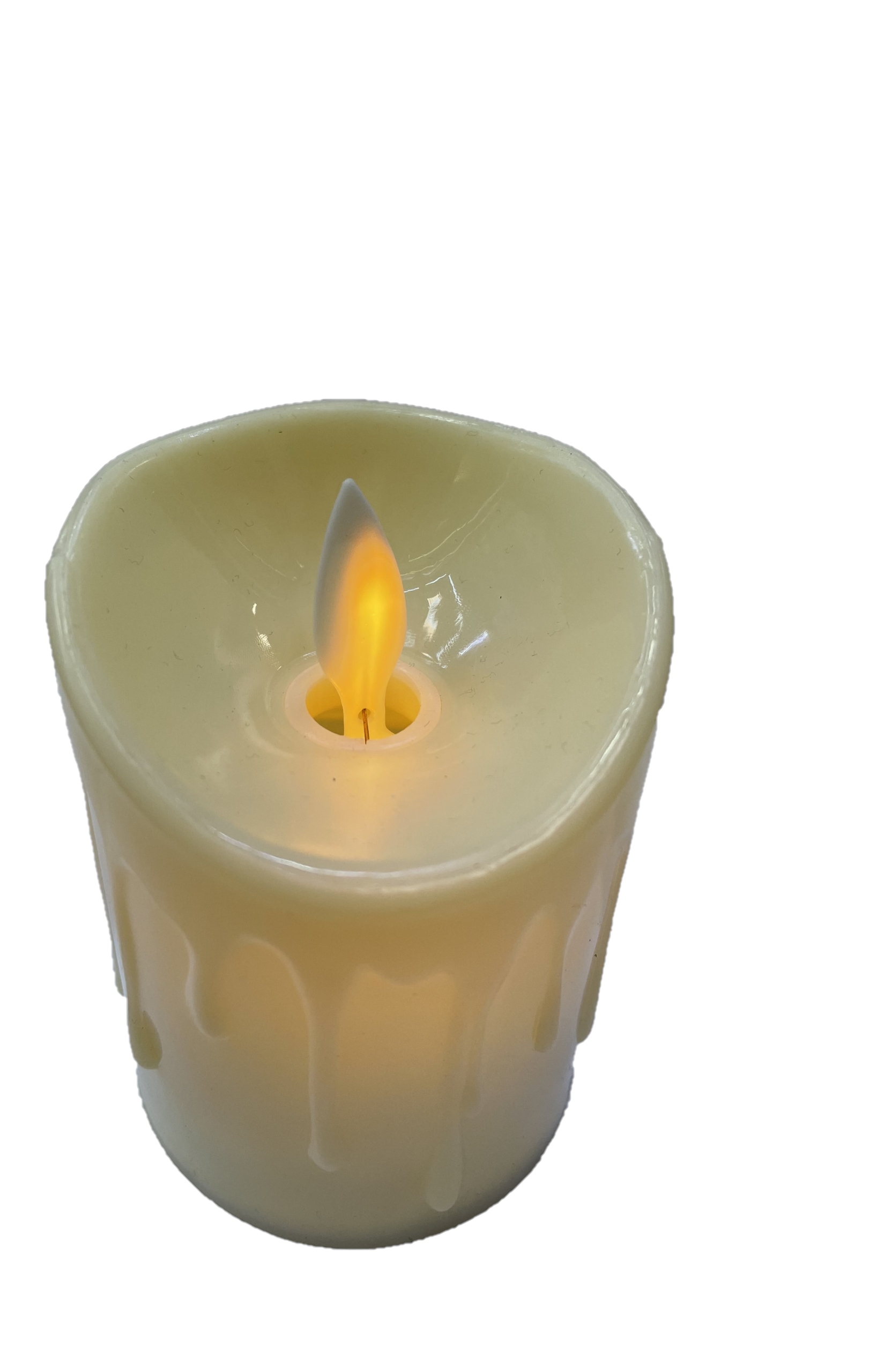 12 ŚWIECA LED DEKORACJA WKŁAD RUCHOMY PŁOMIEŃ 11CM Kolor odcienie brązu i beżu