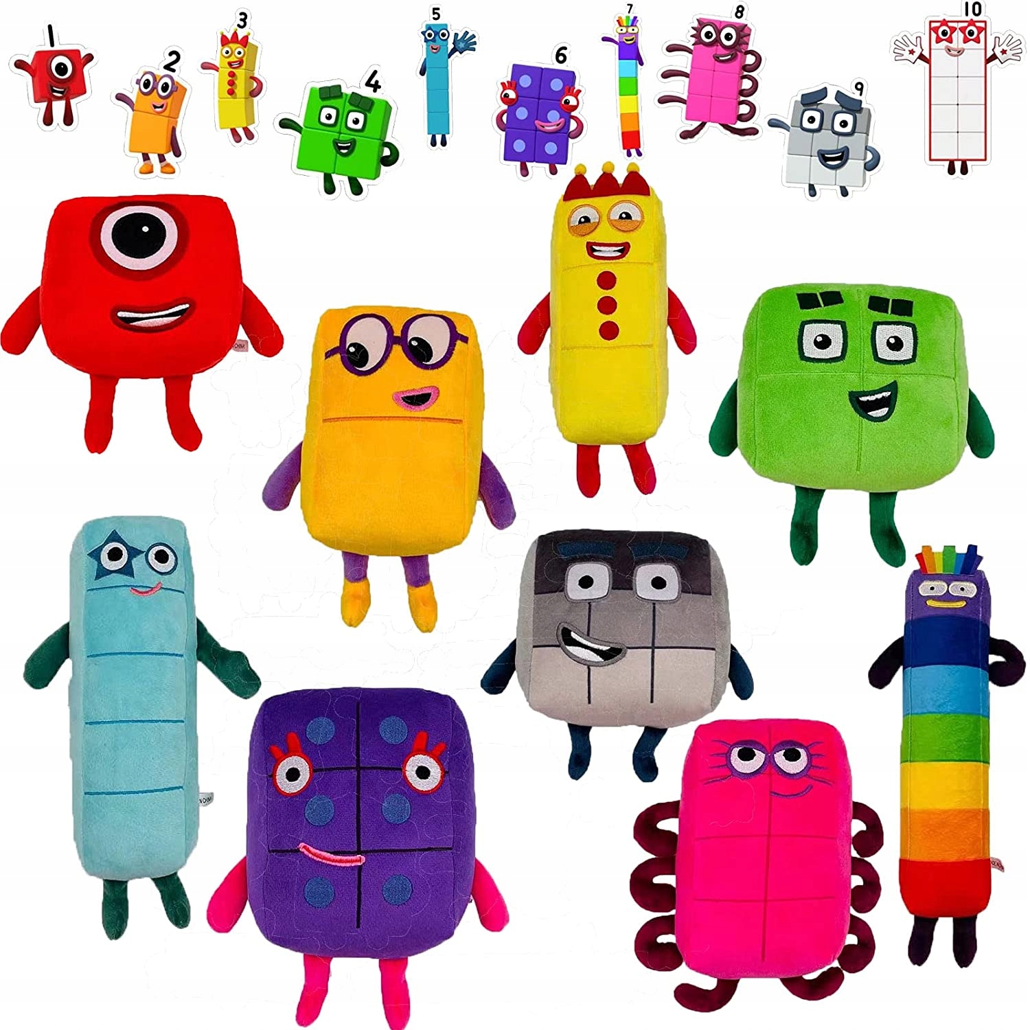 

Numberblocks Maskotka Zestaw Maskotek 10SZT Plusz