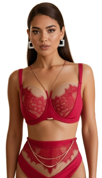 Novika Push-up Podprsenka Harper Rouge N01 Červená 80C