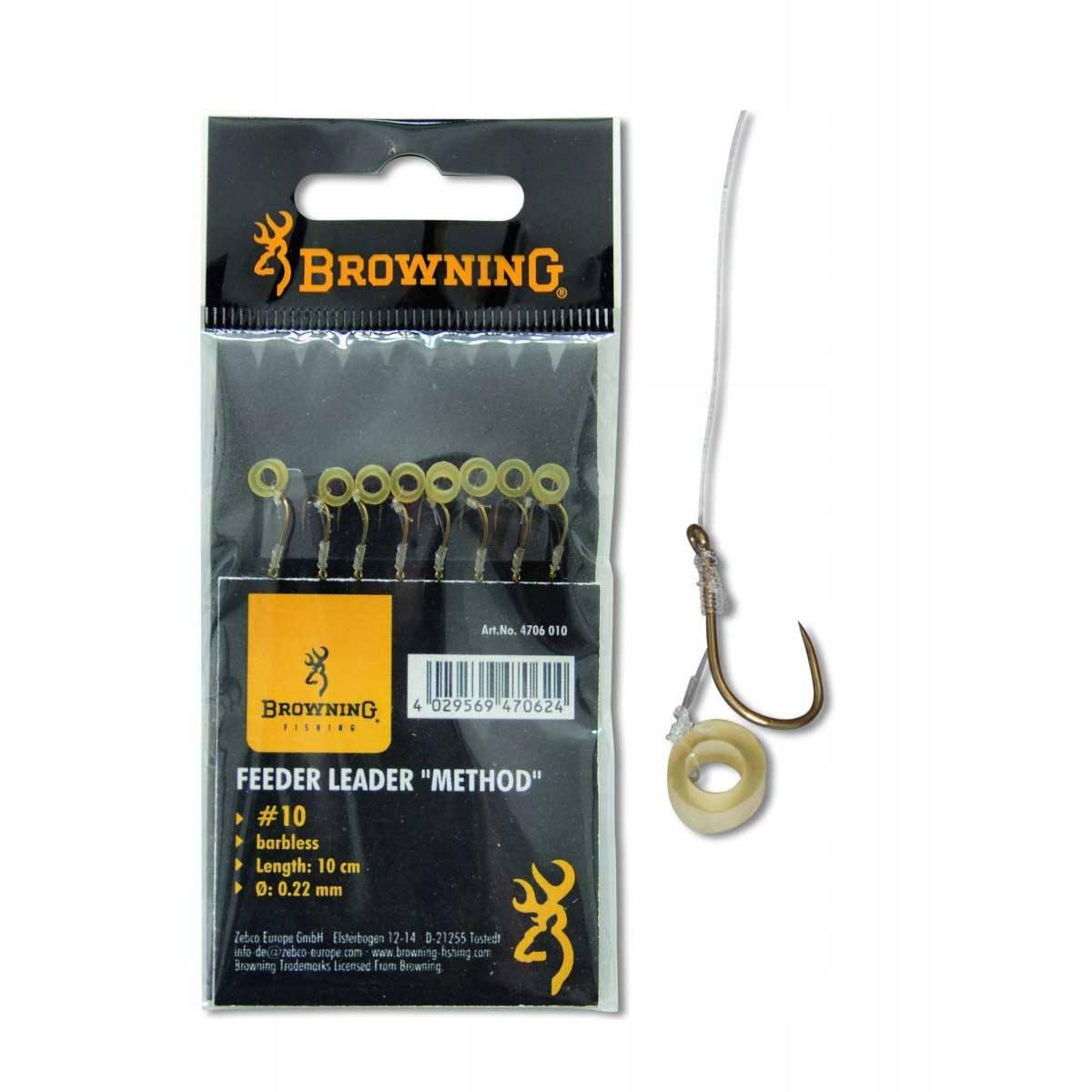

Haki F.method Browning/przypon Z Gumką hak r.10