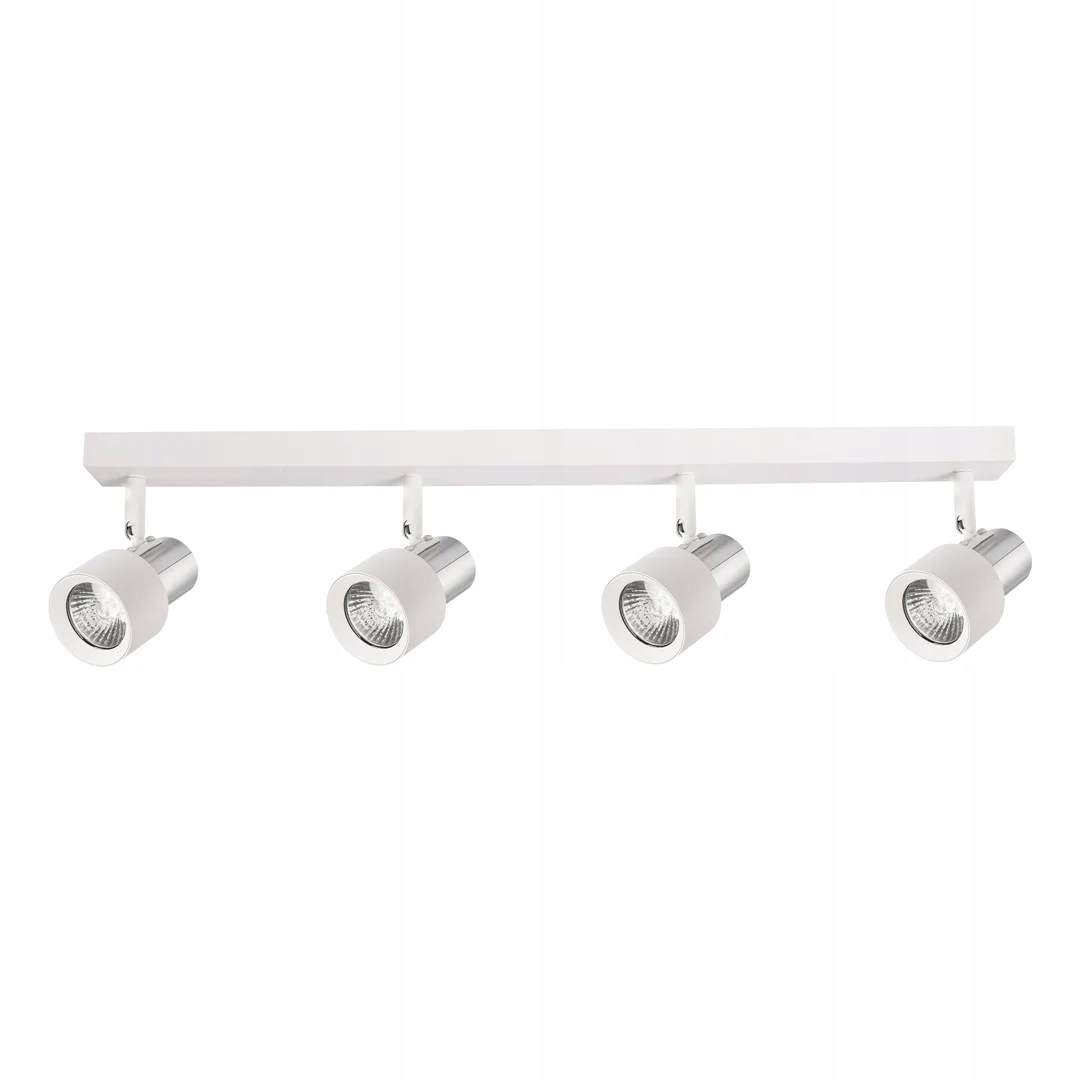 Stropní svítidlo bílý chrom 4 reflektory nastavitelné 60 cm Milagro