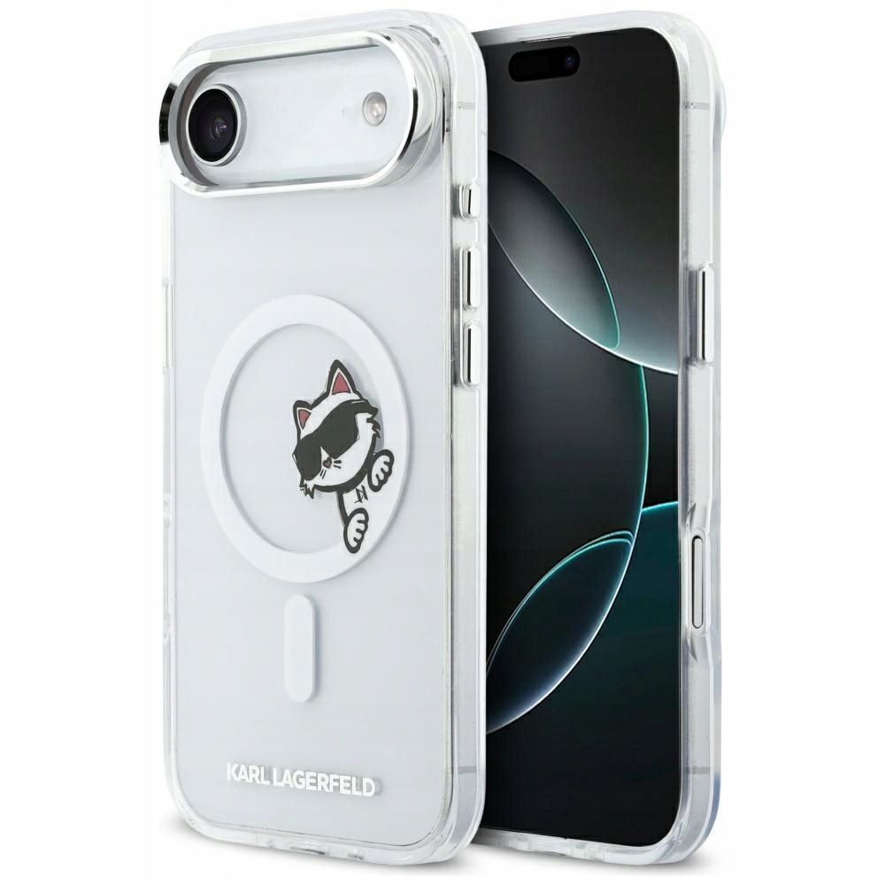 Etui Karl Lagerfeld IML Peekaboo MagSafe na iPhone Air przezroczyste Karl