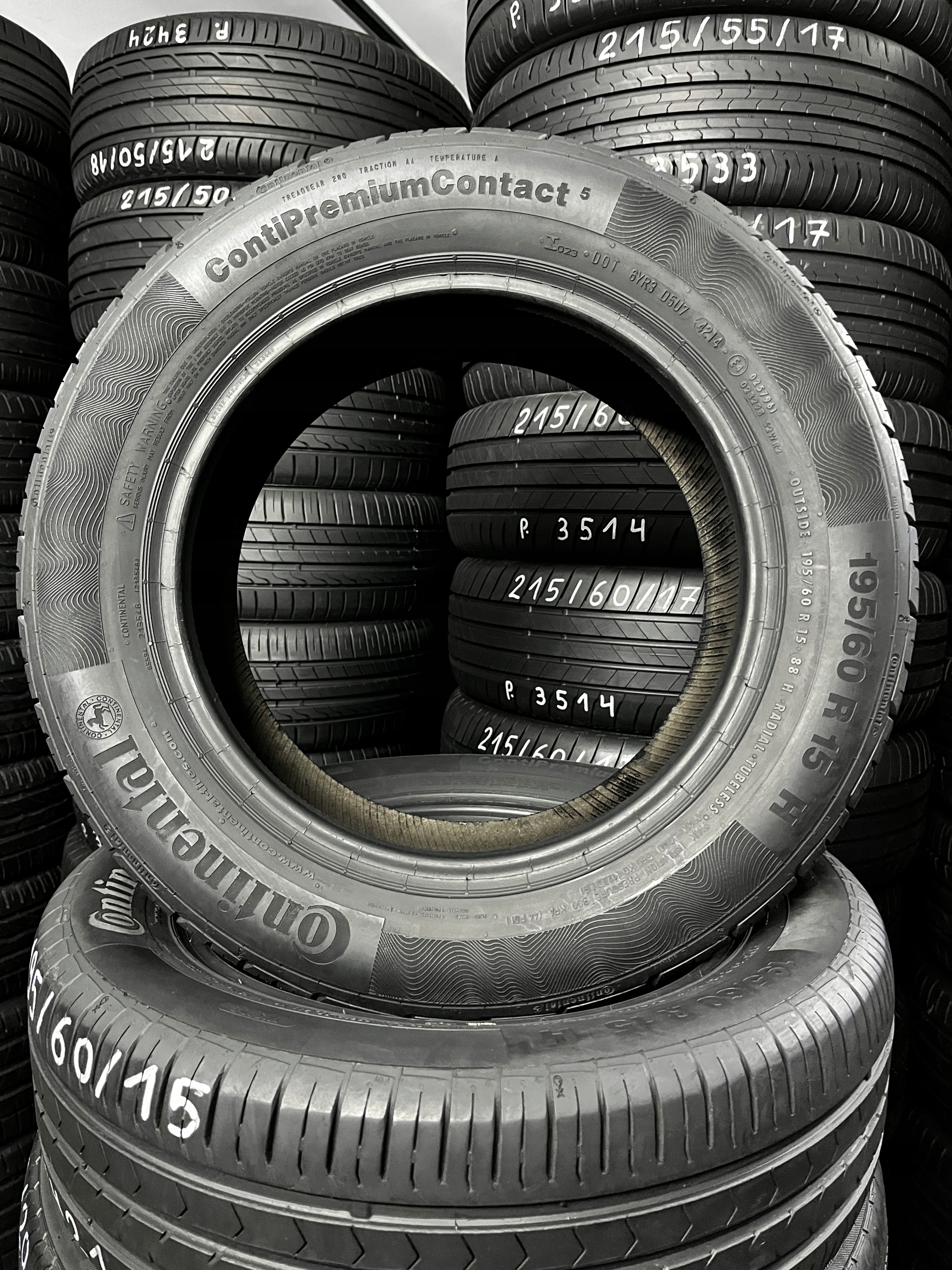 OPONY 195/60/15 CONTINENTAL CONTI PREMIUM CONTACT 5 Liczba opon w ofercie 2 szt.