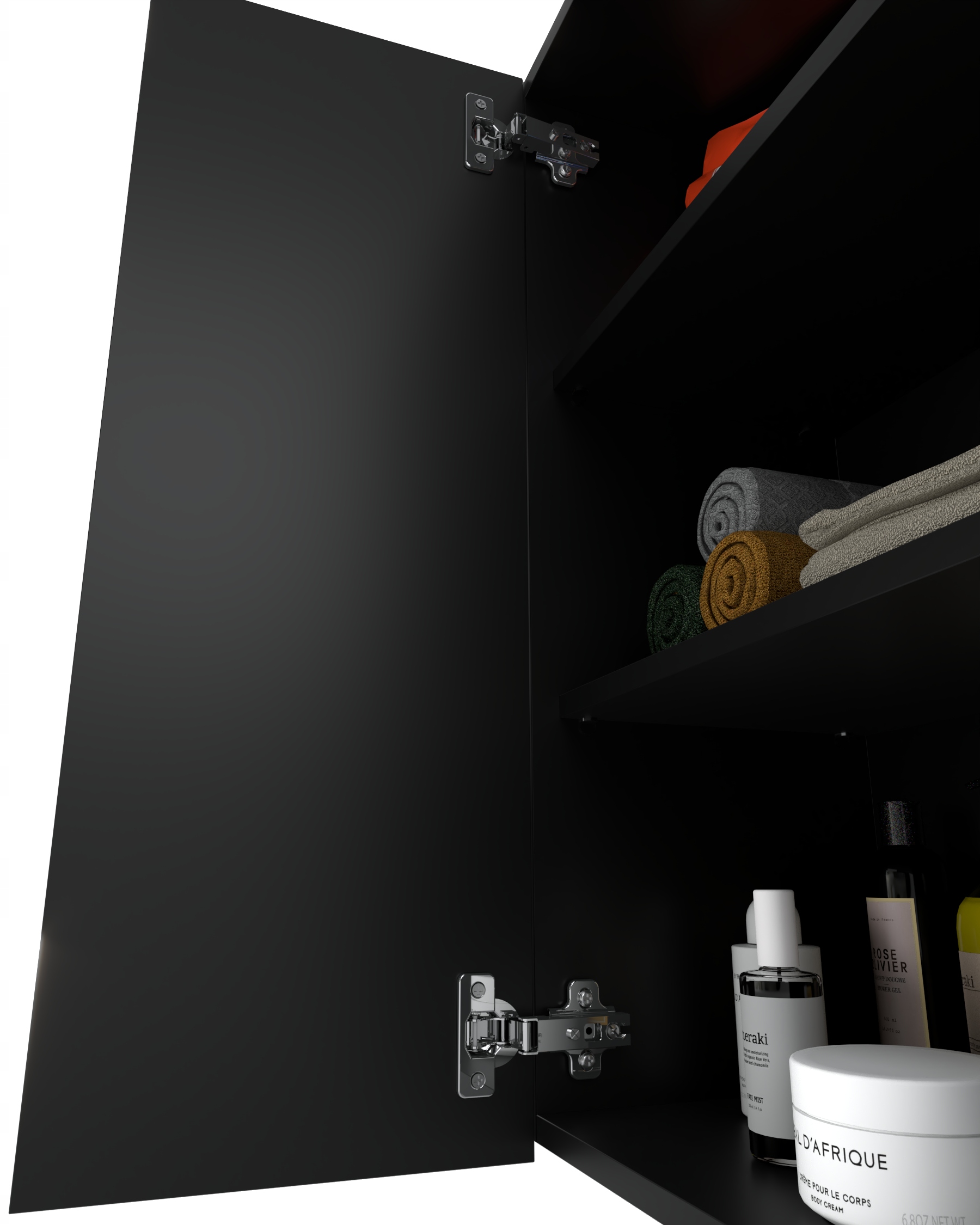 Szafka Łazienkowa Wisząca Czarna 60 CM Słupek Łazienkowy Szafka Nad Pralkę Marka Stiv-Meble