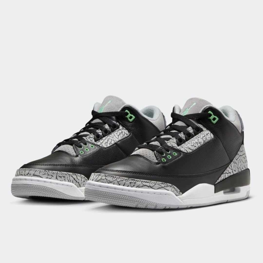 Boty Air Jordan 3 Retro Green Glow Velikost 45 Originální
