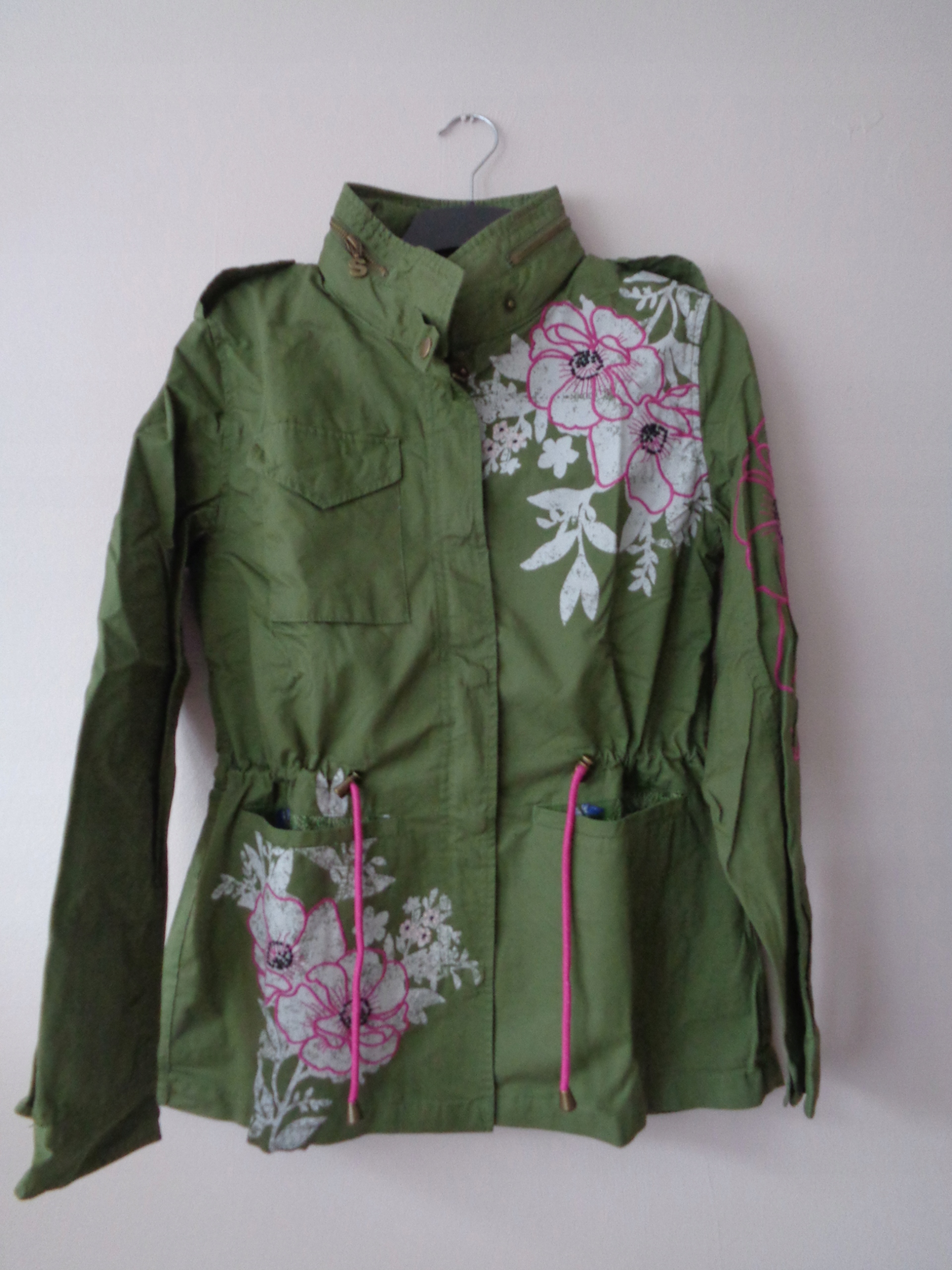 

Desigual przejściowa kurtka chowany kaptur 42/XL