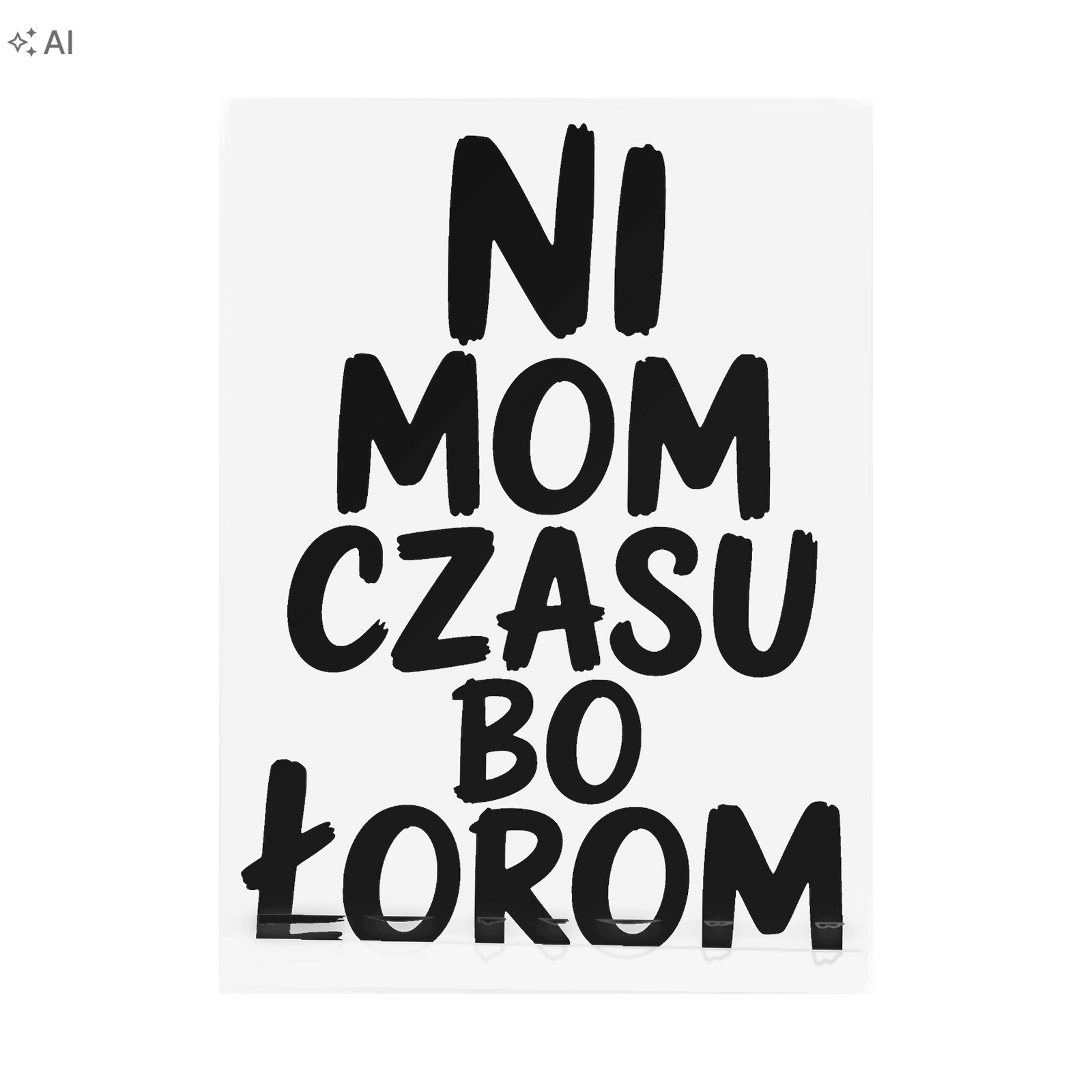 Naklejka Na Auto Ni Mom Czasu Bo Łorom Śmieszny Napis Rolnik Ozdoba