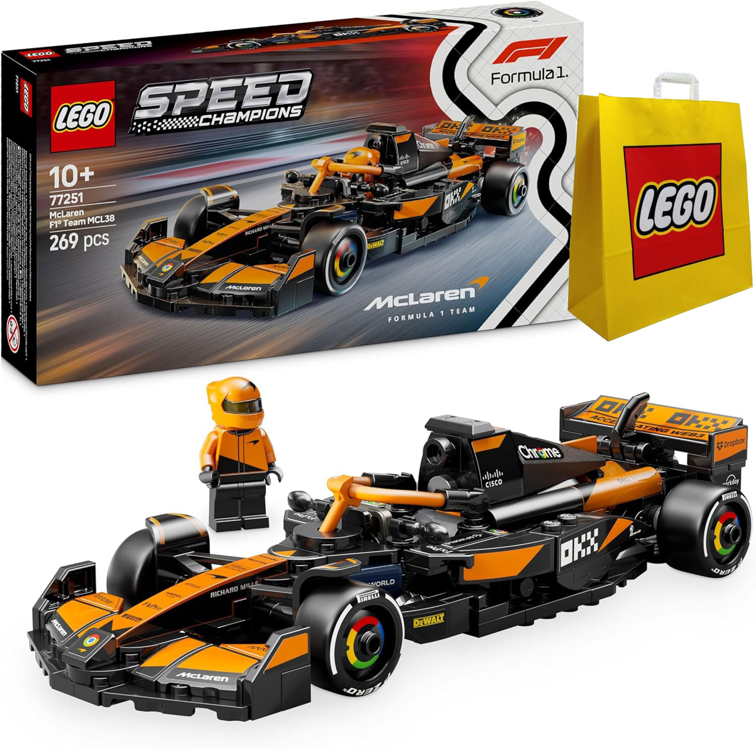 Lego Speed Champions 77251 Sportovní Auto Mclaren Formula 1 Formule F1 taška