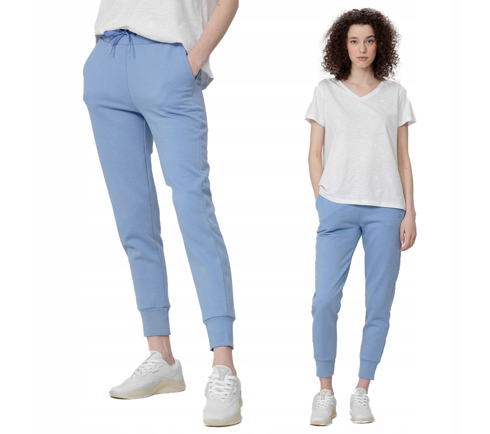 

Spodnie Dresowe Damskie Joggery 4F Niebieskie 3XL
