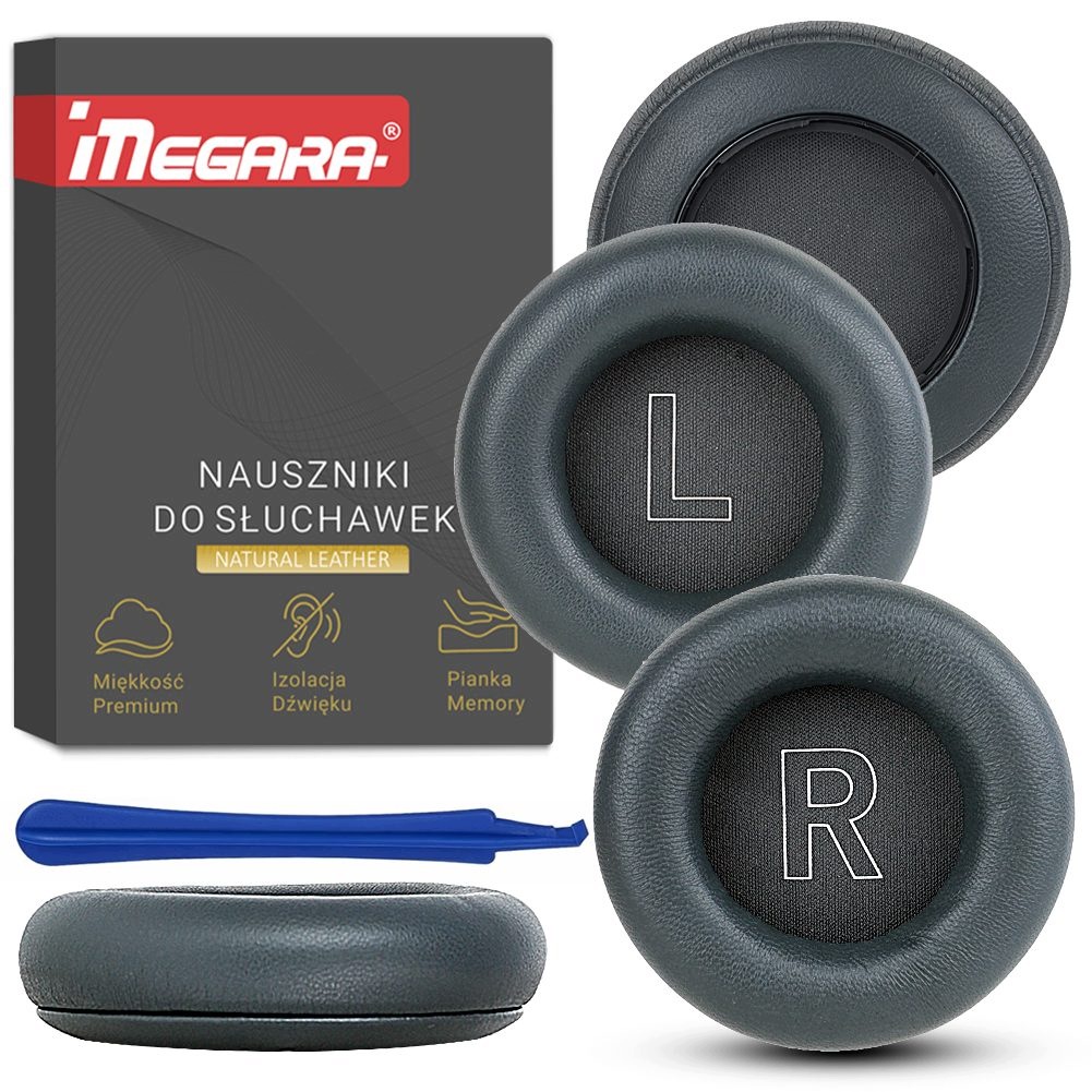 Ochrana Sluchu Houbičky Pady pro Beoplay Hx Přírodní kůže Černé