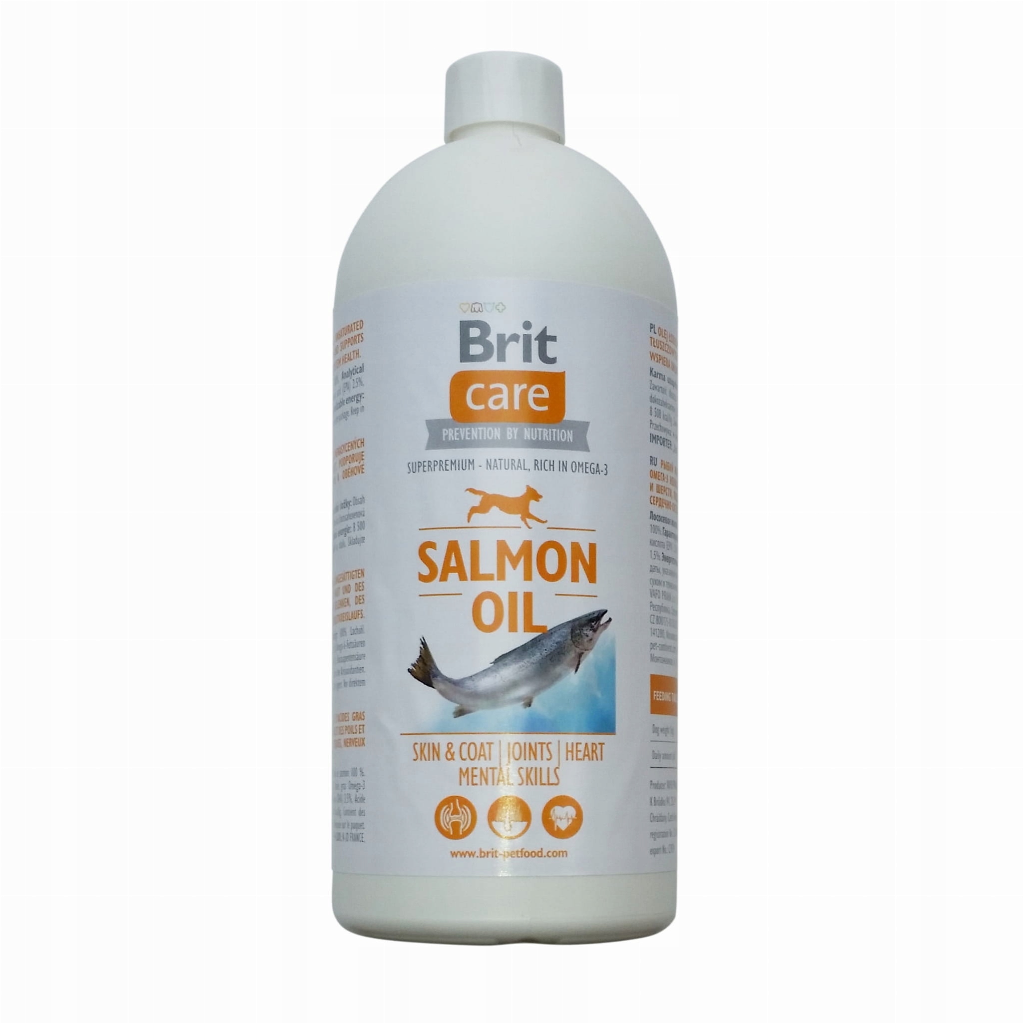 Levně Brit Care Lososový olej pro psy Salmon Oil 1 l