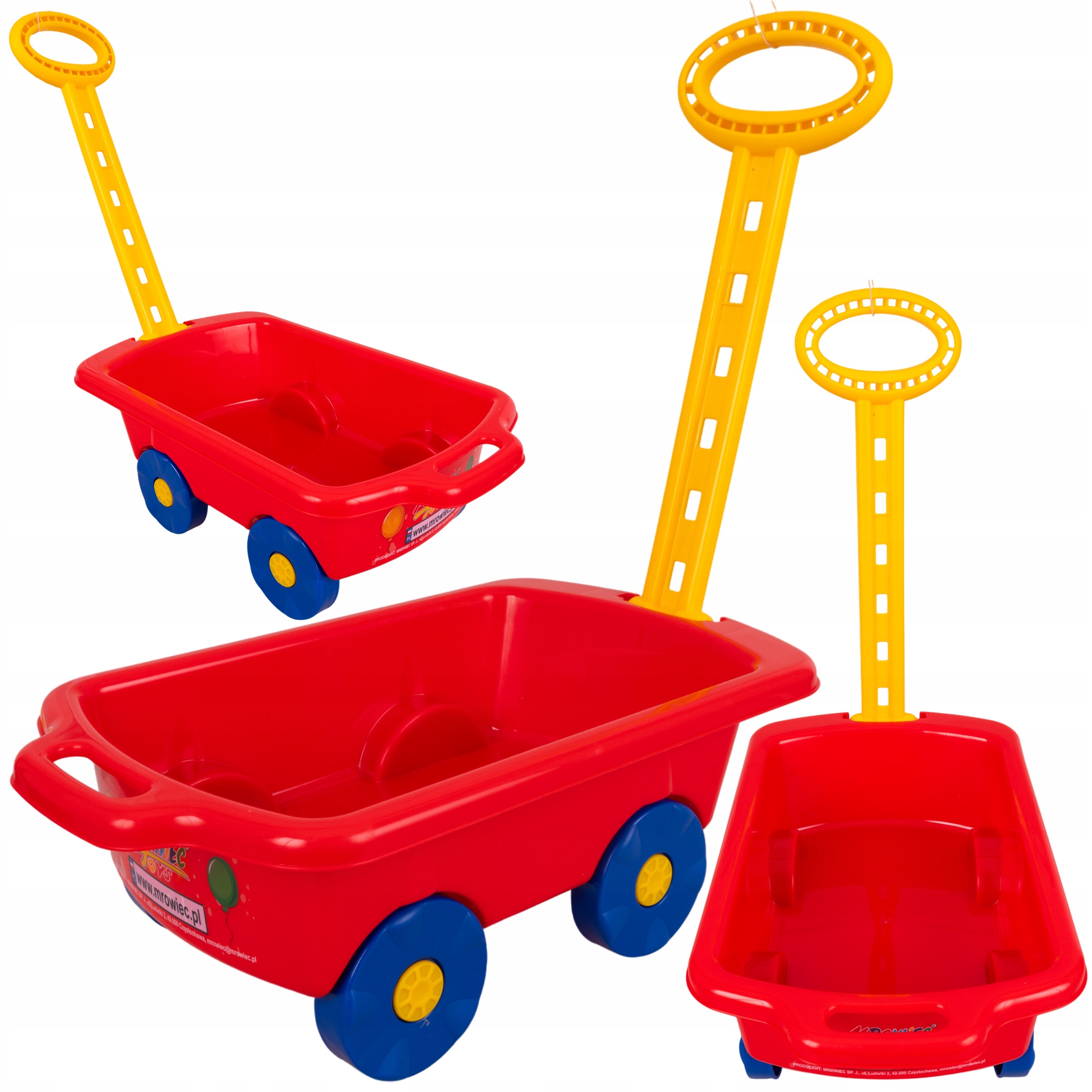 Wózek Z Rączką Do Ciągnięcia Taczka Wóz