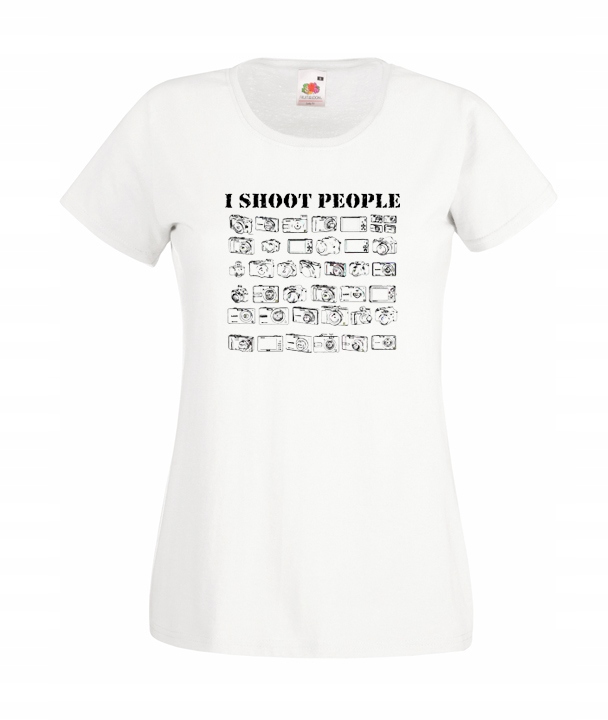 

XL Koszulka Damska Fotograf I Shoot People Aparat