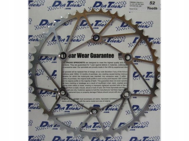 YZ52 - Звездочка 52 YAMAHA YZ WR YZF WRF 125 250 426 450