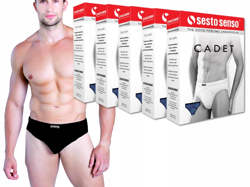 Sesto Senso cadet 5 ks Slipy Pánské barvy XXL