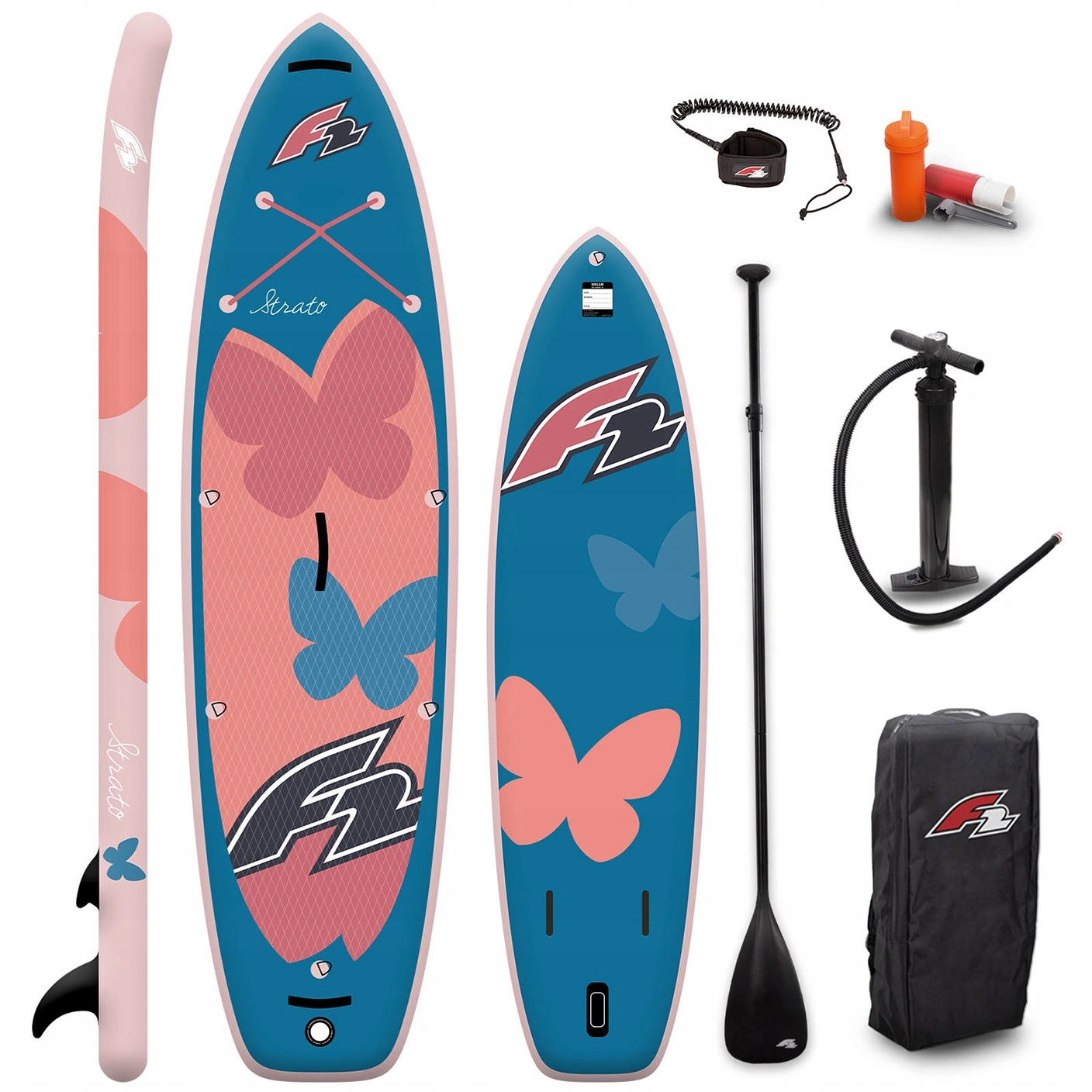 Deska Sup mała damska kobieca pompowana paddleboard F2 Strato 11'5" 350 cm