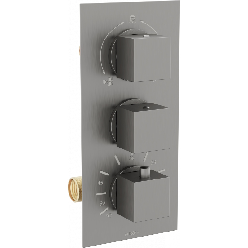 Mexen Cube vanovo-sprchová baterie Grafitově černá