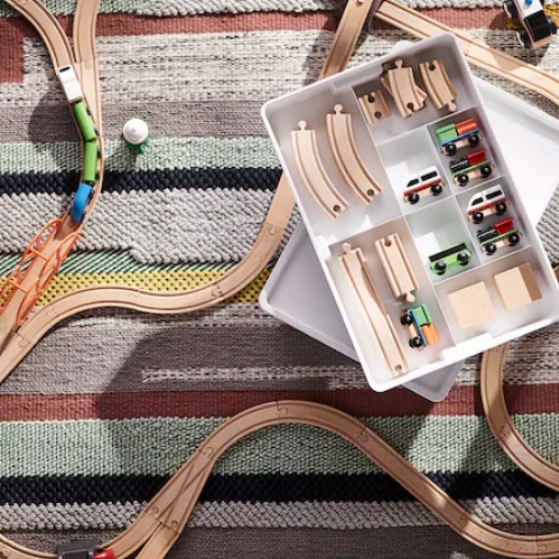 Drewniane tory szyny IKEA kolejka 50 elementów Bohater brak