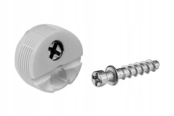 ZŁĄCZE MIMOŚRODOWE Z WKRĘTEM 42.0700 białe