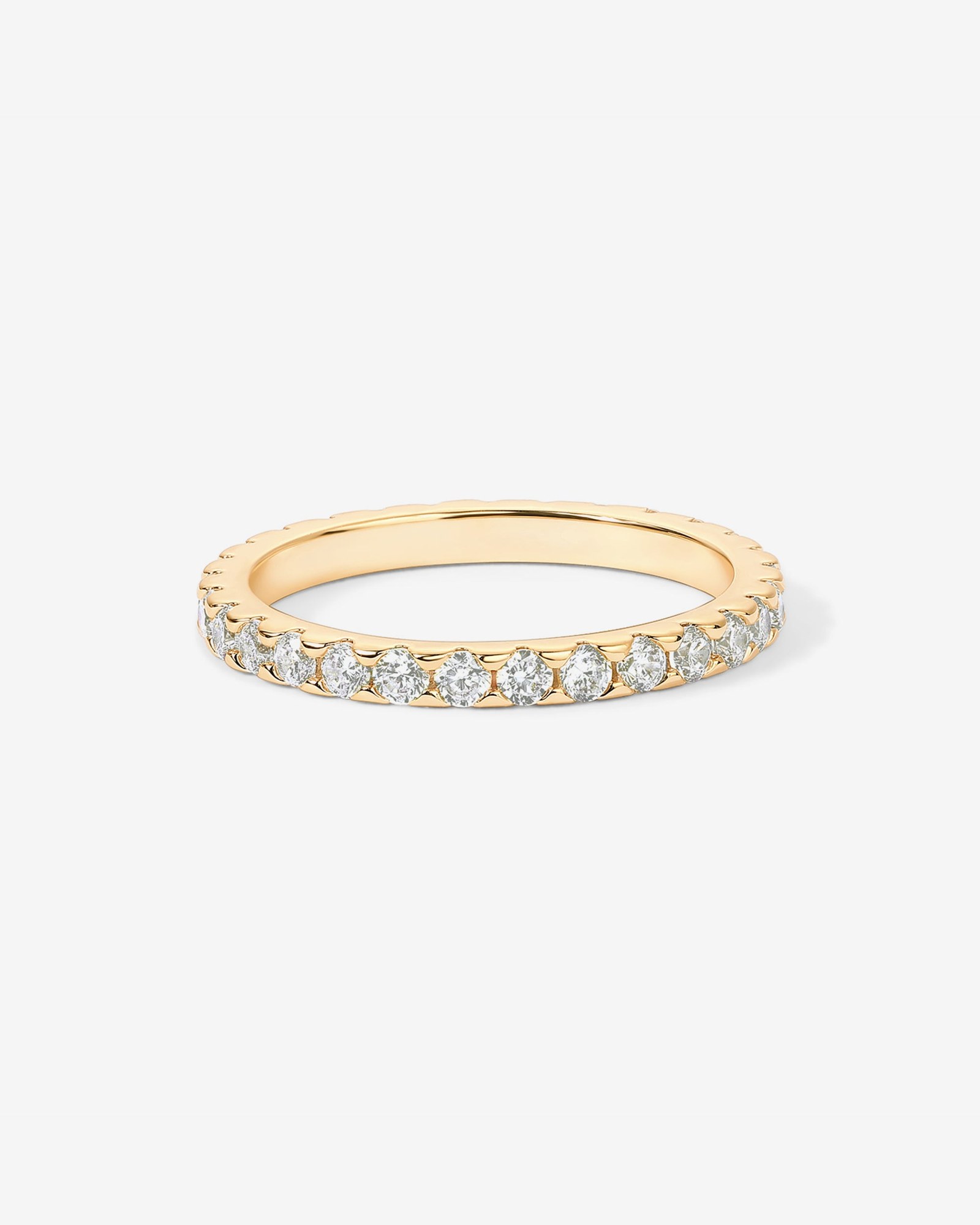 Prstýnek eternity Cleo stříbro 925 pozlacený 18K zlatý 5 vel. 9 dámský