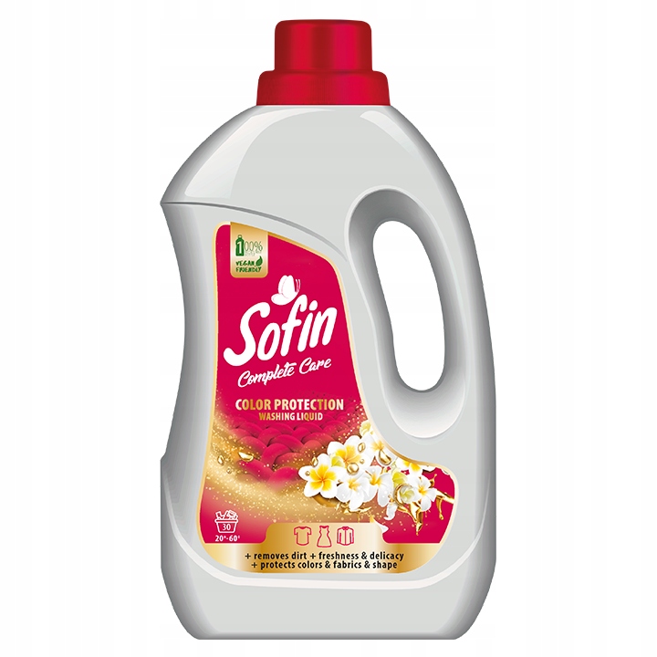 

Sofin płyn do prania tkanin kolorowych, 1,5 l