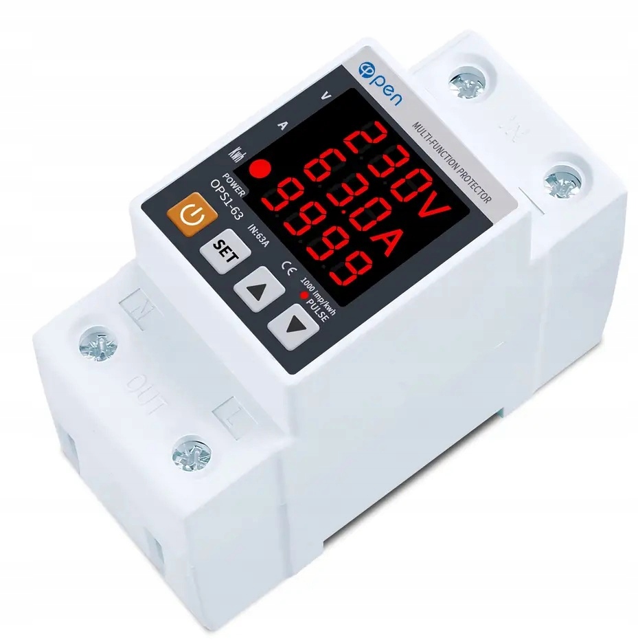 Licznik energii bezpiecznik z przekaźnikiem 63A