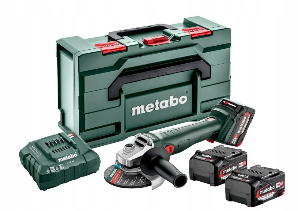 Metabo Úhlová Bruska W 18 L 9-125 Quick 3x4,0Ah