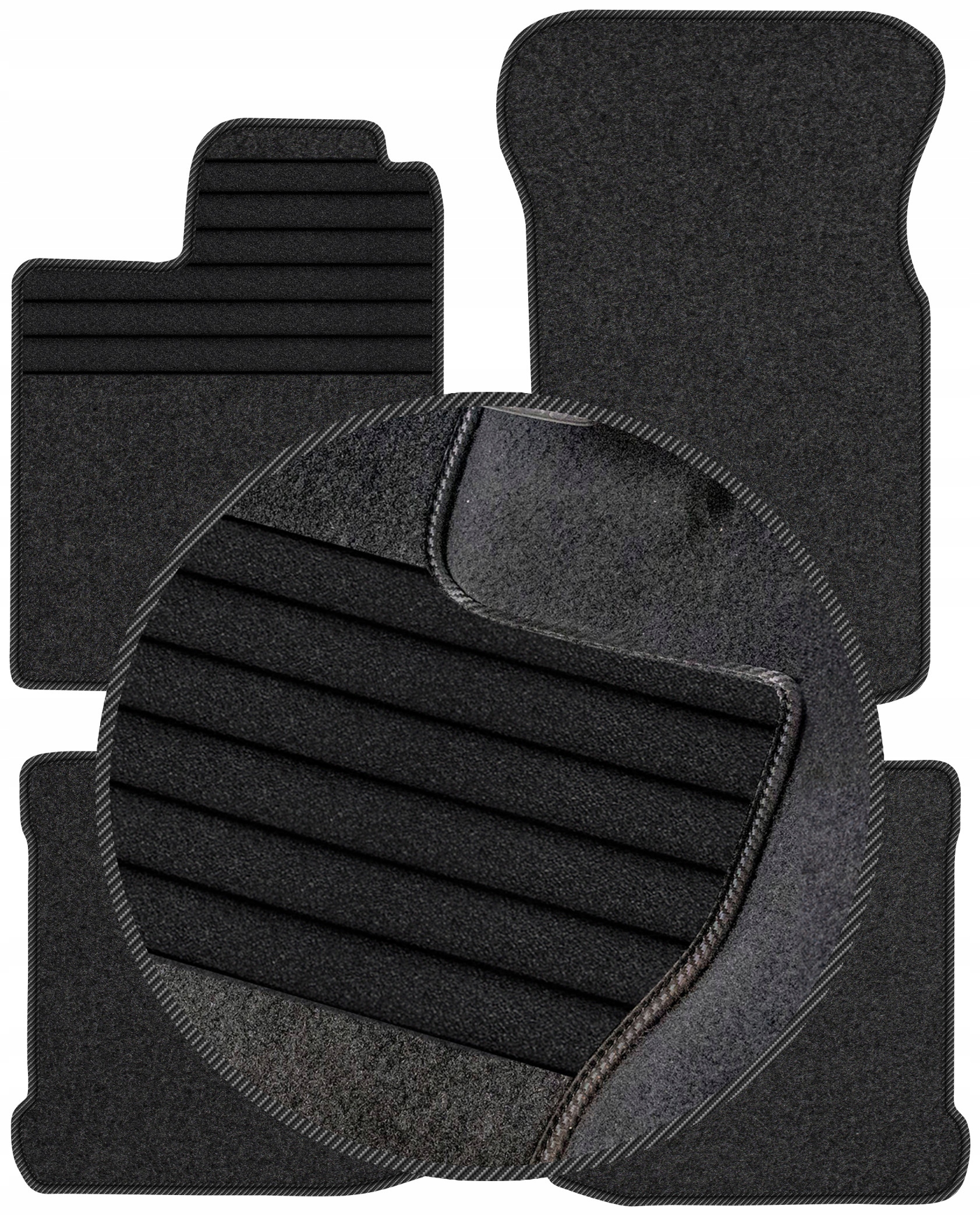 Seat Ibiza II Hb Sd 1993-1999 Velurové stěrače do auta Vyztužené