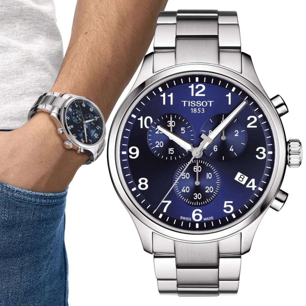 Originální Pánské Hodinky Tissot T116.617.11.047.01 Chrono XL Na Náramku
