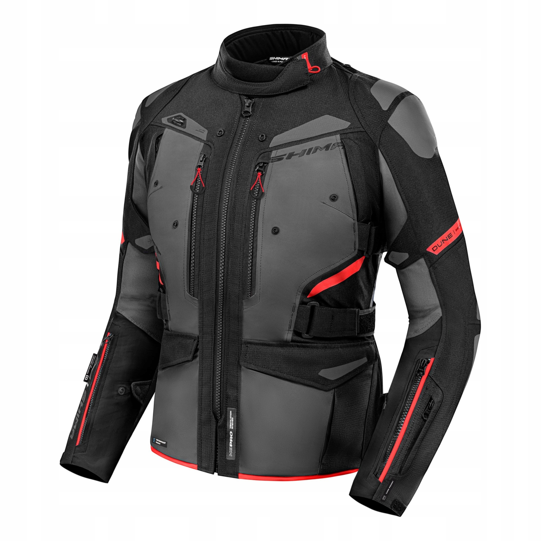 Dámska turistická motocyklová bunda Shima Dune Lady Red XL