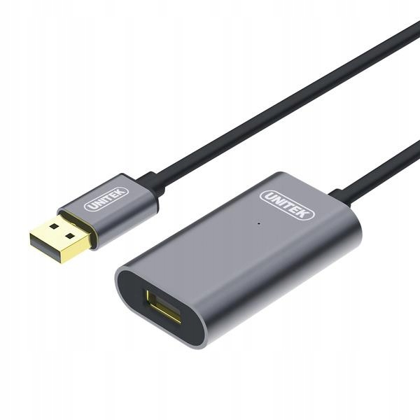 Przedłużacz USB Unitek Y-271 czarny 5 m
