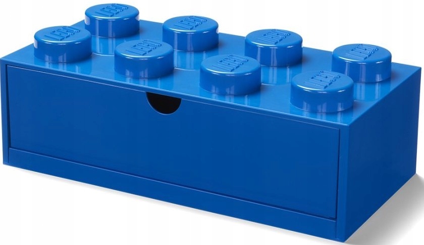 

Lego Pojemnik Klocek Szuflada 8 naBiurko Niebieski